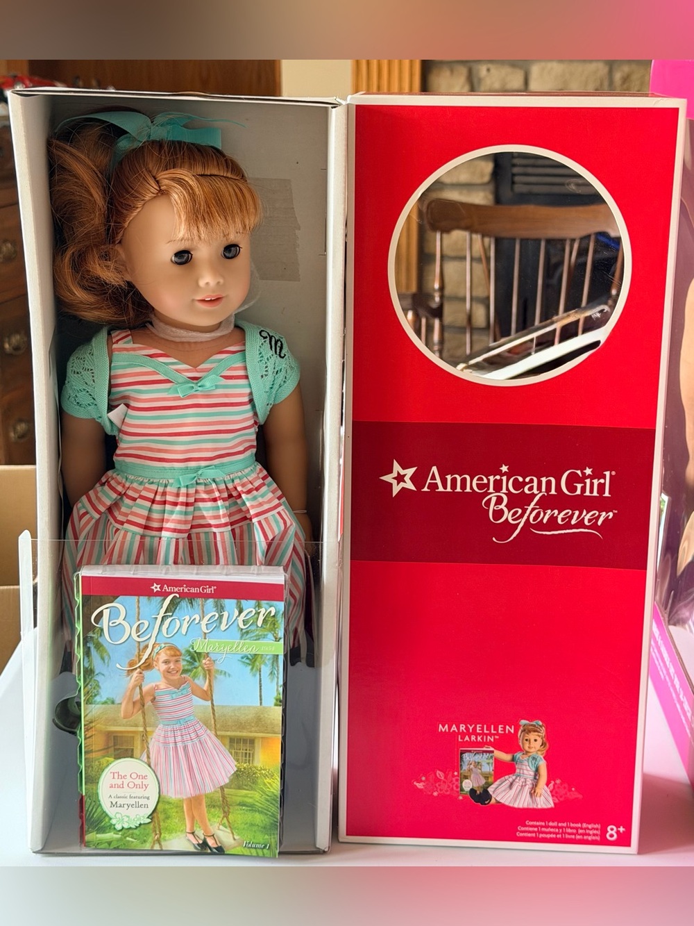 Pristine NIB American Girl BeForever Maryellen Larkin 18" Doll & Book Set